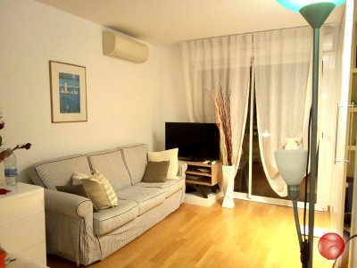 Nice one bedroom apartment with terrace in residence up in Beausoleil for seasonal rent in August in